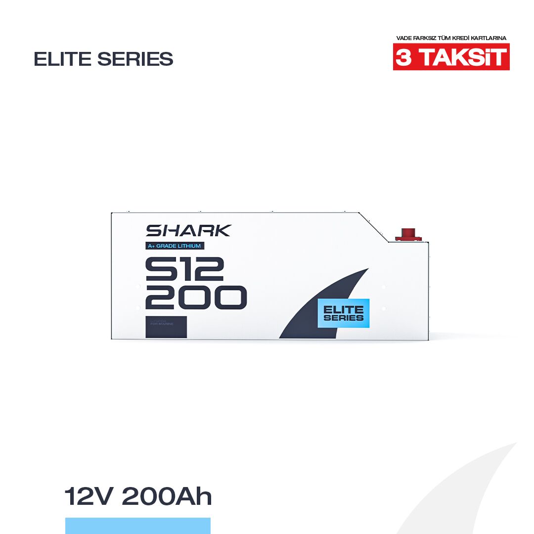 12200_2 12V 200Ah LiFePO4 Lityum Demir Fosfat Batarya/Akü - Bluetooth/Wifi - Görsel 1
